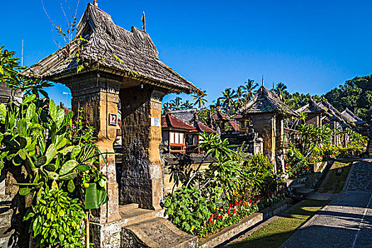 传统,巴厘岛,乡村,印度尼西亚