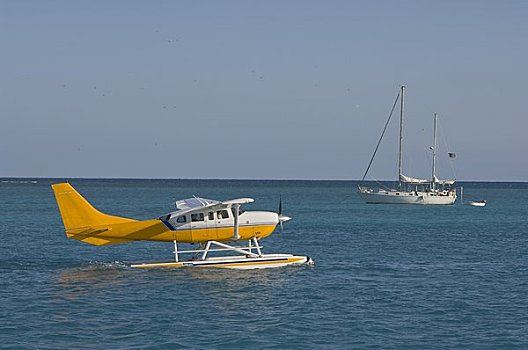 水上飞机,船,水上,国家公园,基韦斯特,佛罗里达,美国