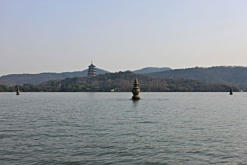 三潭印月图片_三潭印月高清图片_全景视觉