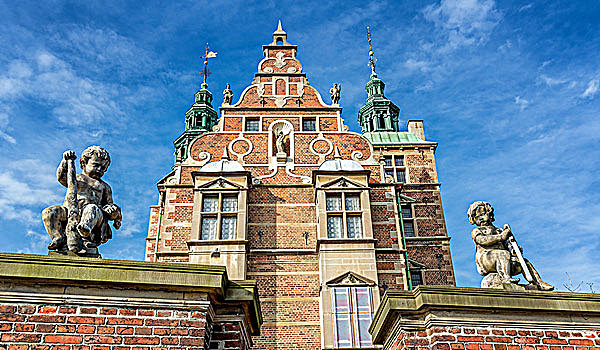 入口,城堡,投币孔,哥本哈根,丹麦,欧洲