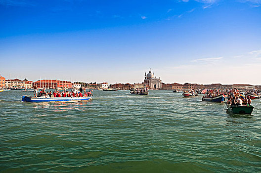 船,大运河,节日,威尼斯,威尼托,意大利