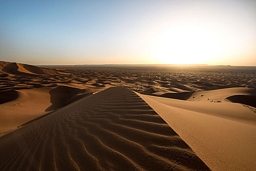 沙丘,沙漠,摆动,图案,沙子,风景,却比沙丘,梅如卡,撒哈拉沙漠,摩洛哥,非洲