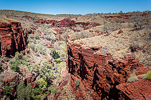 风景,峡谷,卡瑞吉尼国家公园,西澳大利亚州