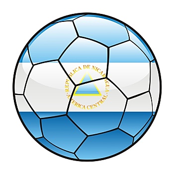 尼加拉瓜,旗帜,足球