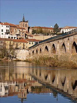 石桥,上方,杜罗河,河,萨莫拉,西班牙