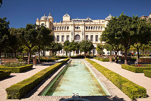 花园,市政厅,马拉加,安达卢西亚,西班牙,欧洲