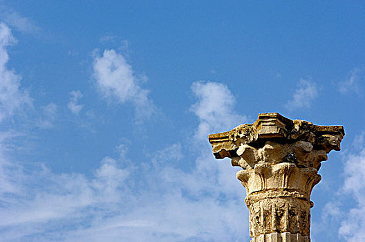 遗址,庙宇,老,罗马,城市,梅里达,巴达霍斯省,西班牙,欧洲