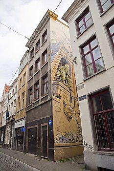 壁画,安特卫普,比利时
