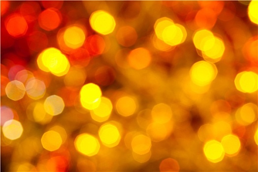 褐色,黄色,红色,闪光,圣诞灯光