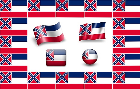 旗帜,密西西比,象征