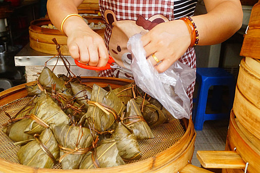 端午节来临,传统美食粽子飘香