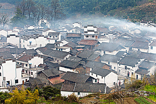 江西婺源,石城,徽派建筑,民居