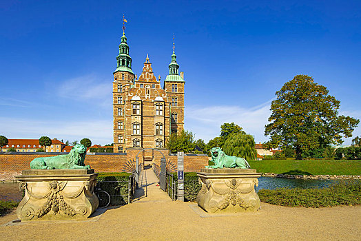 入口,门口,城堡,哥本哈根,区域,丹麦,欧洲