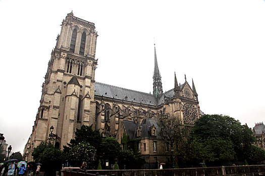 巴黎圣母院侧面