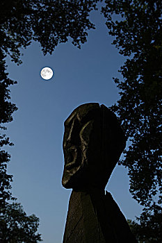雕塑,月亮