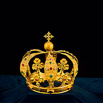 金色,皇冠,黑色背景,背景