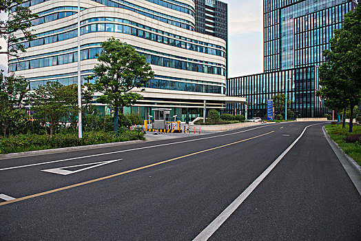 道路,高层建筑,写字楼