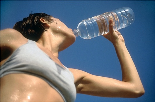 女人,饮用水,训练