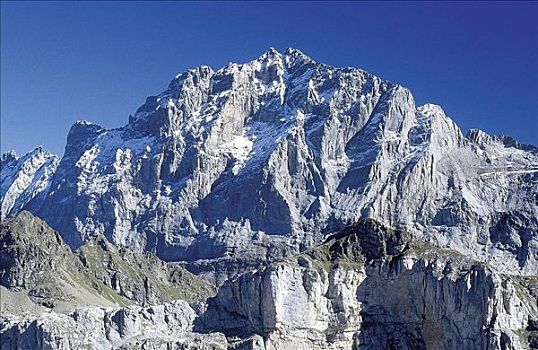 顶峰,阿尔卑斯山,瑞士,欧洲