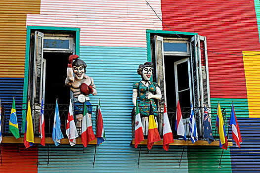 阿根廷,布宜诺斯艾利斯,彩色,房子