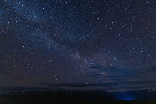 草原上,星空