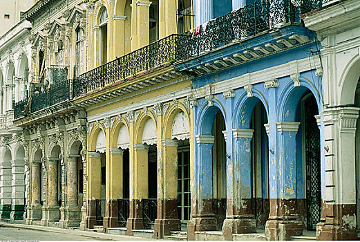 老建筑,哈瓦那,古巴