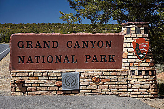大峡谷国家公园,标识,亚利桑那,美国