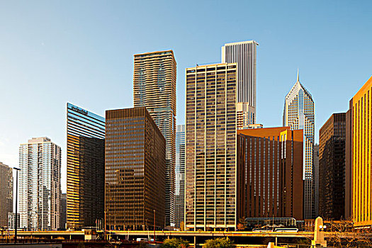 建筑,河,芝加哥,伊利诺斯,美国