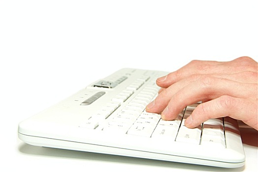 白色,电脑键盘