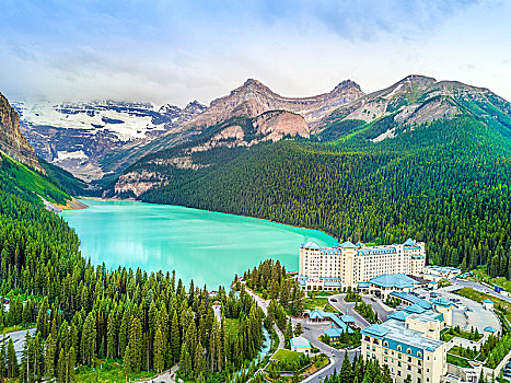 青绿色,湖,落基山脉,山,班芙国家公园,艾伯塔省,加拿大,北美
