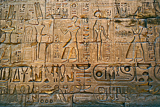 古老,象形文字,卡尔纳克神庙,现代,白天,路克索神庙,底比斯,埃及