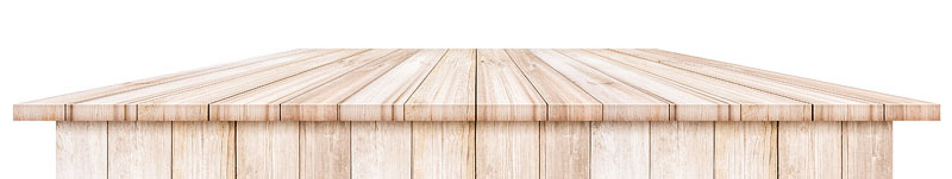 木桌子,上面,隔绝,白色背景,背景