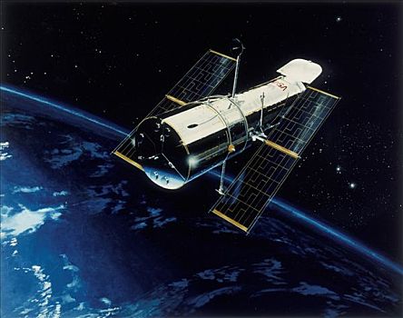 哈勃太空望远镜,轨道,20世纪80年代,艺术家,未知