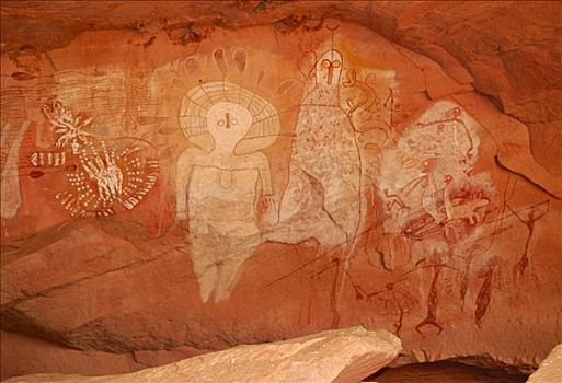 岩石艺术,土著,南,爱丽丝泉,北领地州,澳大利亚