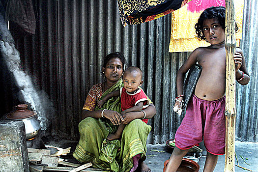 女人,达卡,城市,公司,家,乡村,孟加拉,五月,2008年