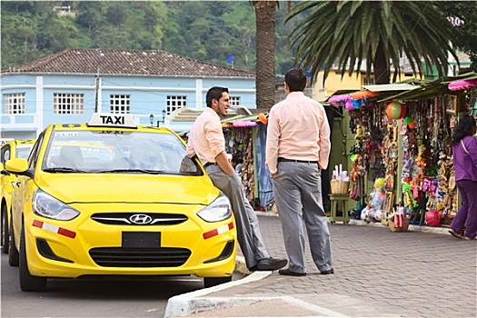 出租车,驾驶员,出租车站,厄瓜多尔