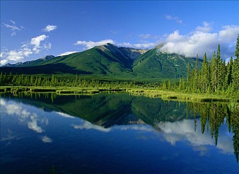 维米里翁湖,班芙国家公园,艾伯塔省,加拿大