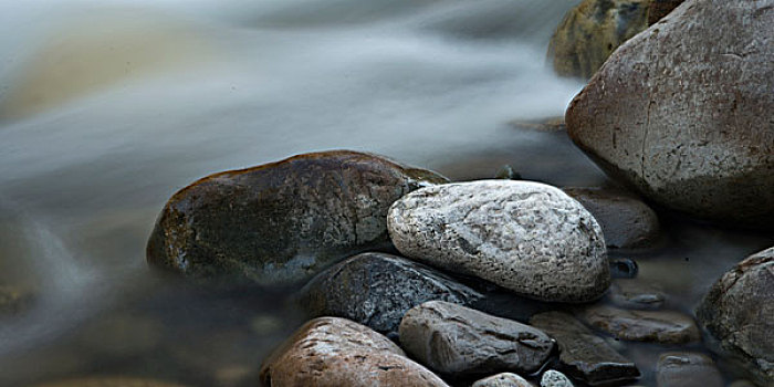 河流,流动,石头,惠斯勒,不列颠哥伦比亚省,加拿大