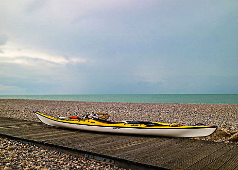 皮筏艇,海滩