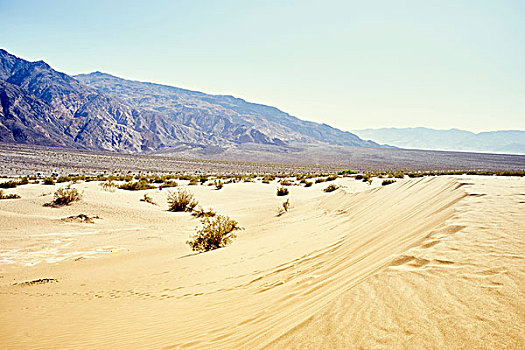 风景,沙丘,死谷,加利福尼亚,美国