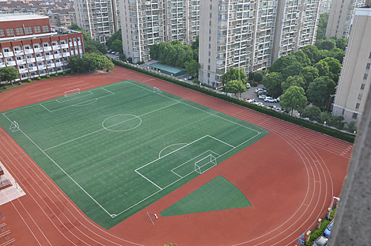 学校操场,城市建筑