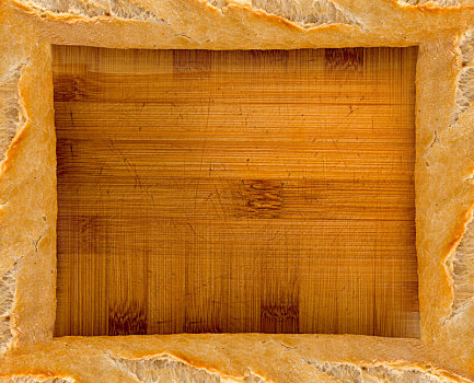 面包,木质背景