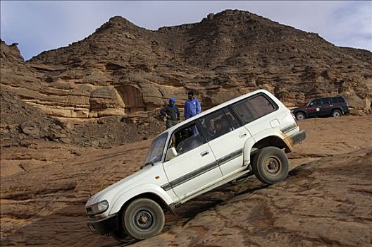 丰田,陆地,困难,通道,利比亚