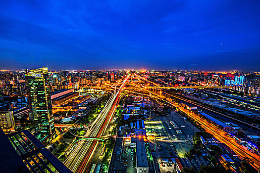 北京四惠桥夜景