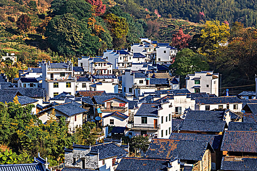 江西省婺源县石城村居民住宅乡村建筑景观