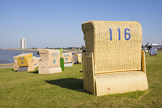 海滩藤椅,石荷州,德国