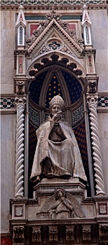 教皇,雕塑,中央教堂,大教堂,佛罗伦萨,意大利