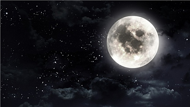月亮,夜空