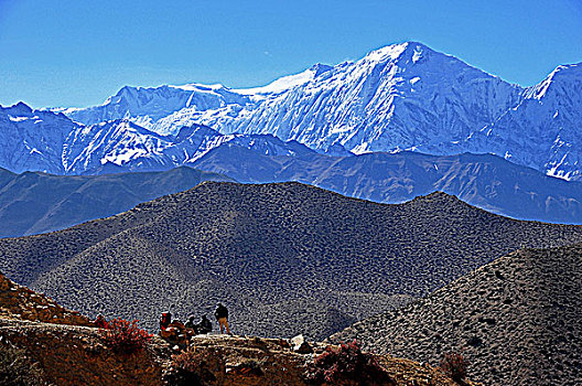 尼泊尔,顶峰,喜马拉雅山