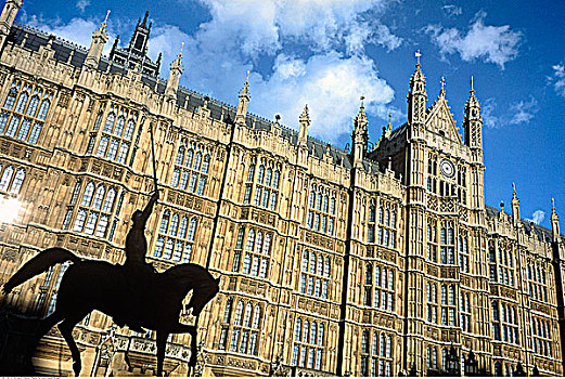 议会大厦,雕塑,伦敦,英格兰
